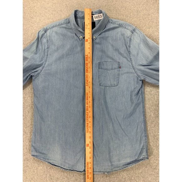 Brunswick Garments Slim Fit Long Sleeve Button Down Shirt (Men's XXL) Blue - Picture 8 of 12